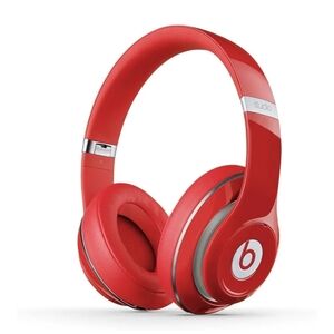 Red Beats Studio Over-Ear Wired Headphones